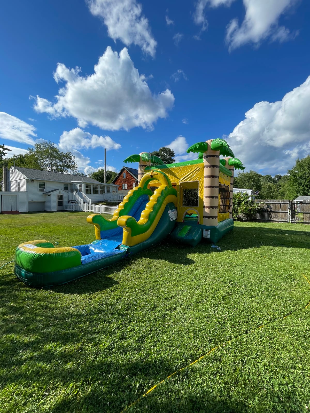 Jungle Combo Slide - Wet Use Bouncy House